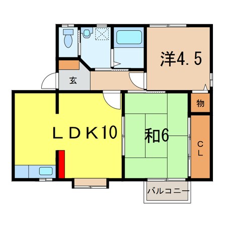 コーポ三好の物件間取画像